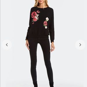 NWT Secret Mission Rose Sweatshirt S
